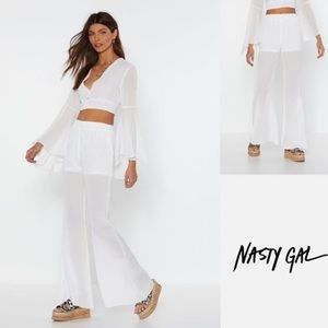 Nasty Gal Wide Leg Flare Pants